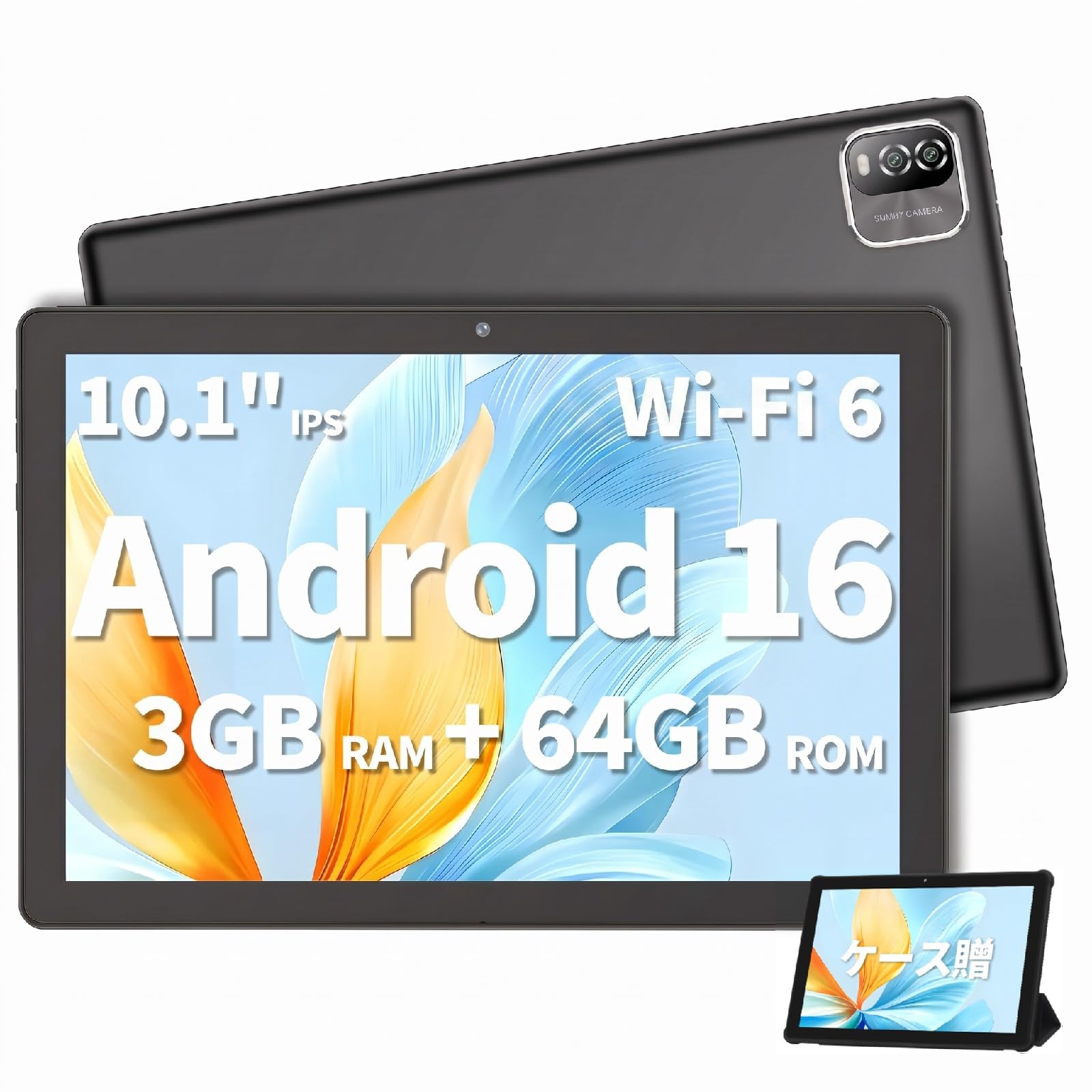 Amazon.co.jp: タブレット 10インチ Wi-Fi6モデル Android16 3GB+64GB+