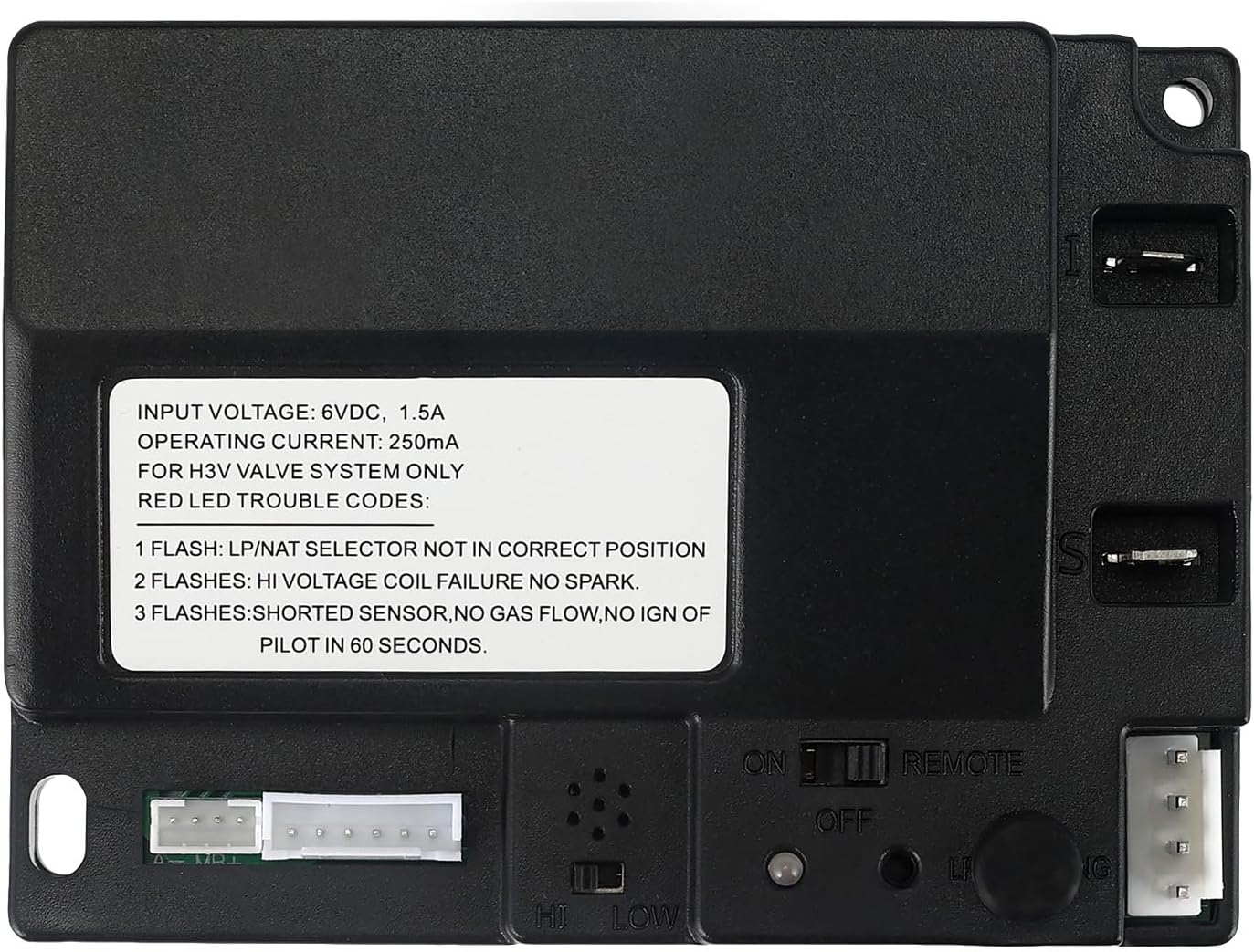 2166-307 Fireplace Ignition Module IPI Control,H3V Valve System Fit for Heatilator, Heat N Glo, Quadra-Fire Replaces 2166-347 & 2166-307