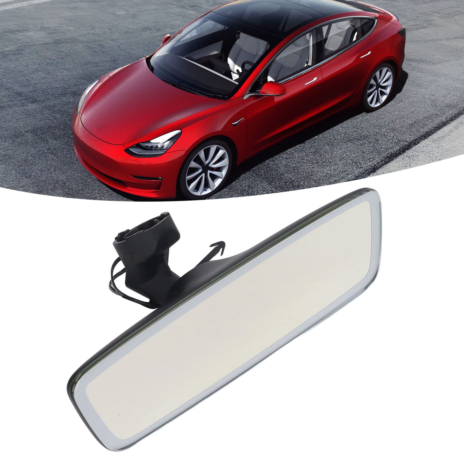 Acouto Specchio Posteriore Interno dell'Auto 1119904 01 C Sostituzione Angolare Larga Trasparente per Specchio Posteriore Interno per Interni per Auto 2017-2021 11