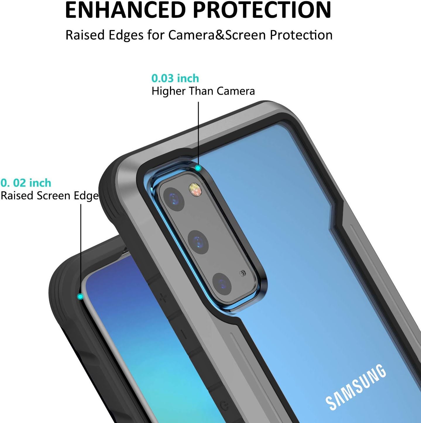 Up To 40% OFF Korecase Compatible with Samsung S20 Case Double Series Military Grade Drop Protection Hybrid Heavy Duty Extreme Protection Clear Sturdy Metal Bumper Case Support Wireless Charging Blackgray