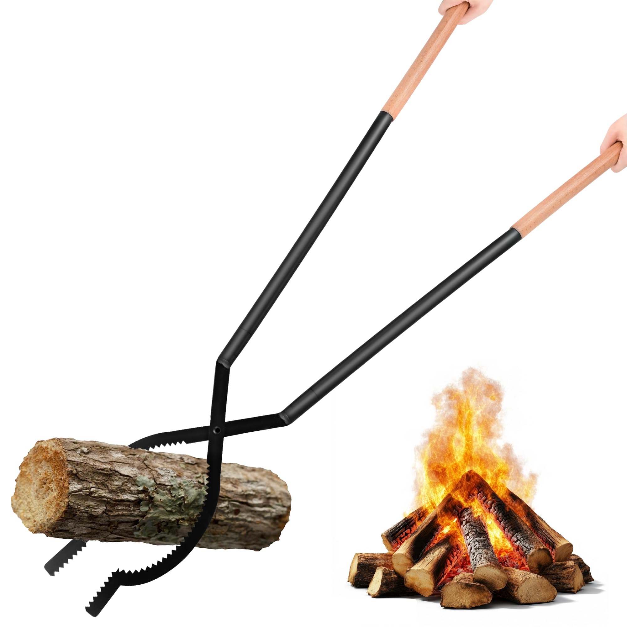 Pince à bois de chauffage robuste pour poêle à bois et insert de salon