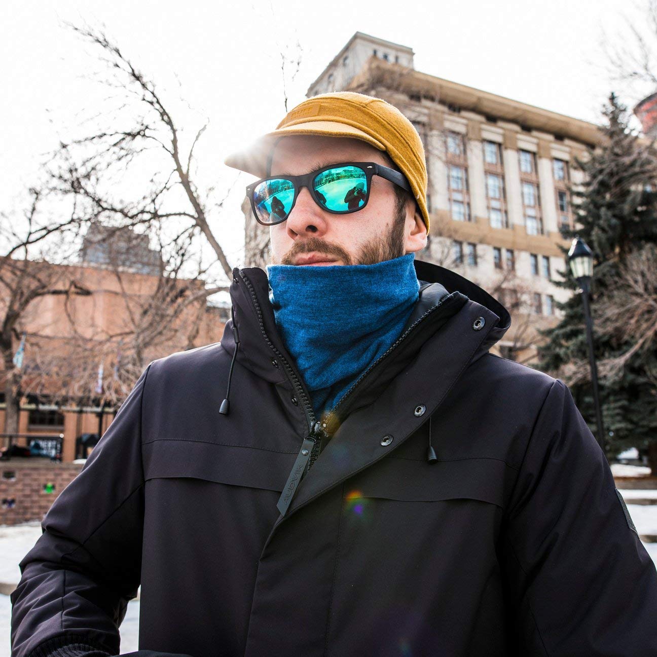 Buff Merinowolle Polar Mütze Khaki Unisex Einheitsgröße