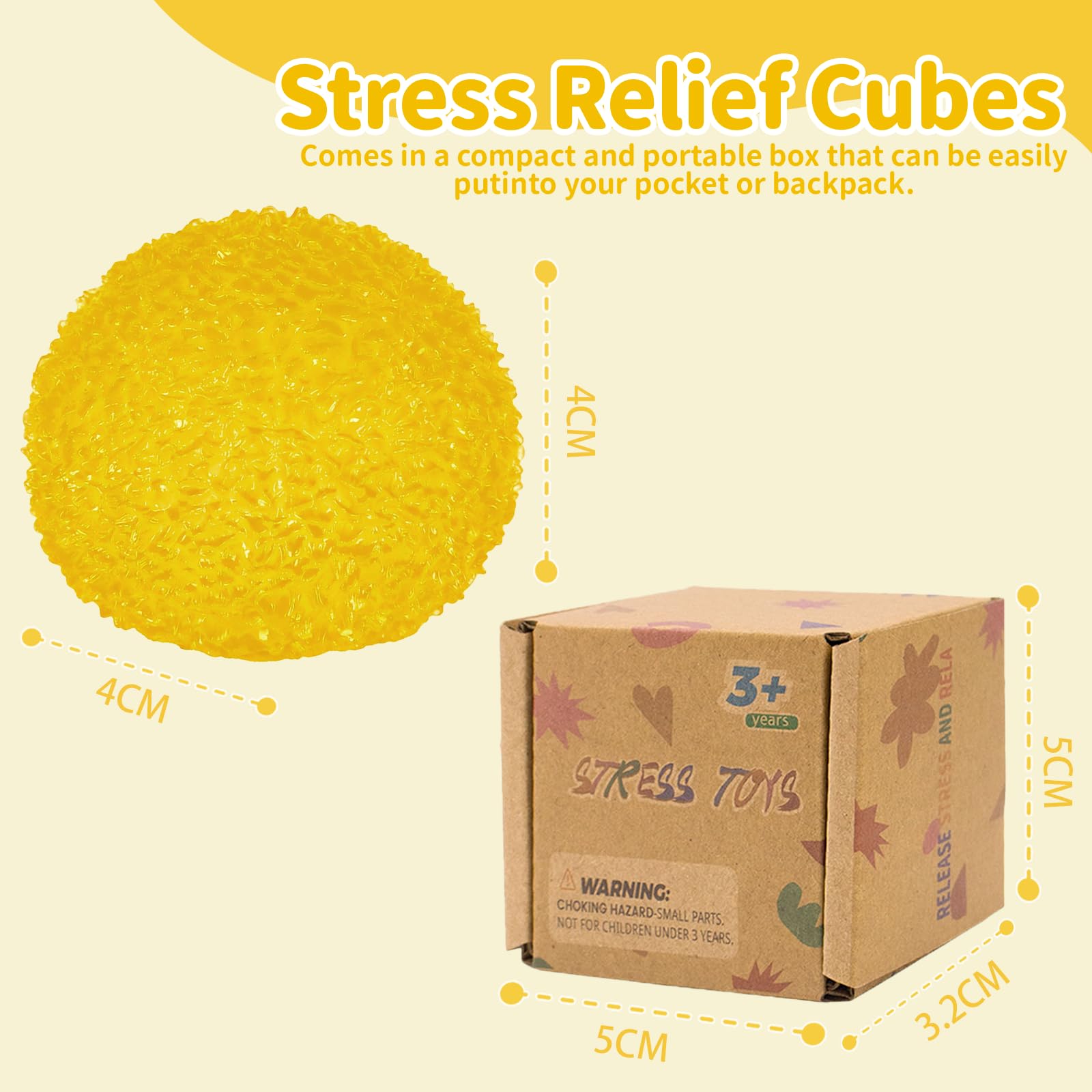Graphinza Squeeze Toys for Kids 1.57in Stress Relief Balls, Durable & Safe Stress Toys for Boys and Girls Age 3+ - Image 2