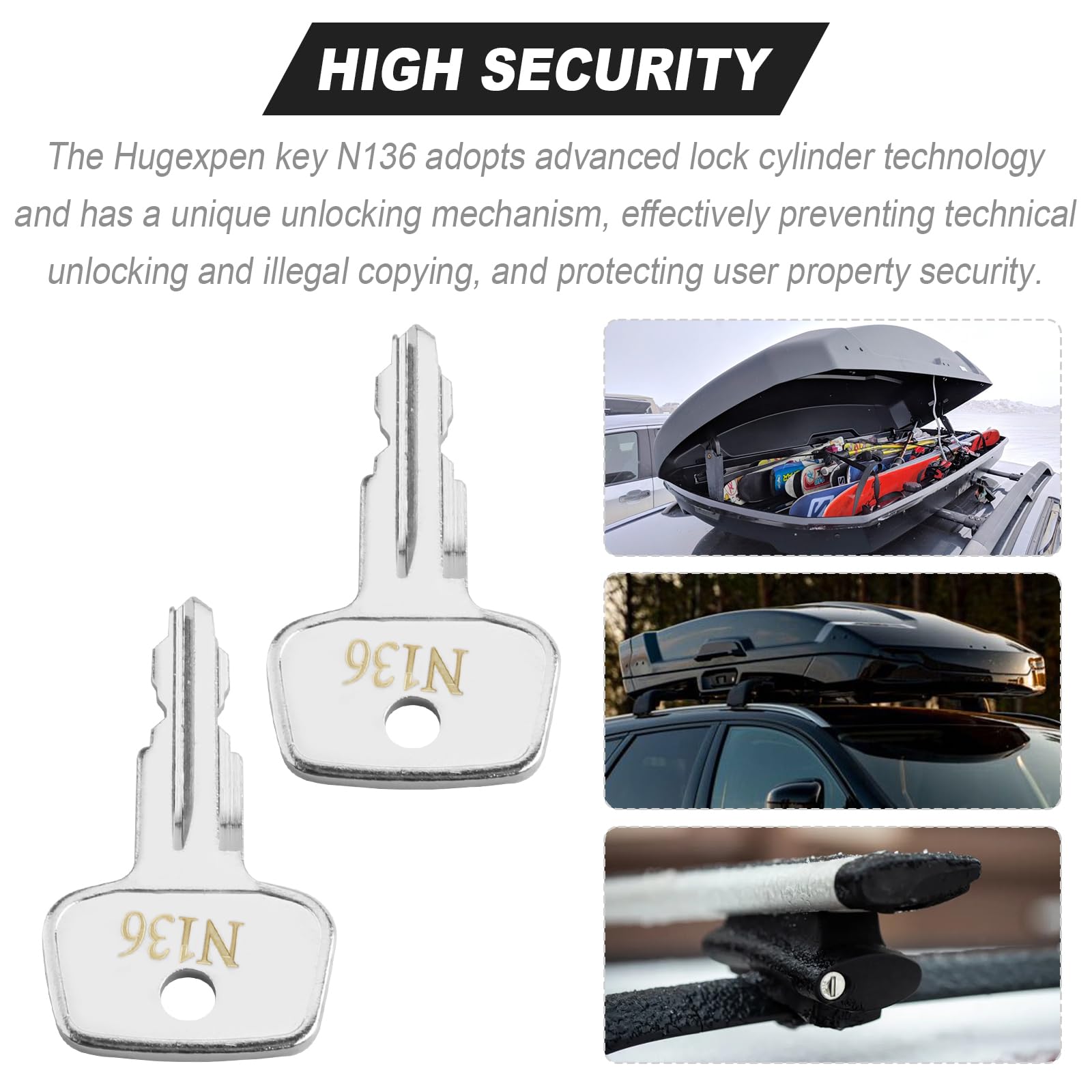 rik-key専用 Amazon.com: N136 Key Replacement for Thule Rack Core, Key