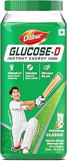 Dabur Glucose-D Instant Energy Drink Powder - 1kg | With Vitamin D & Calcium | Refreshing Glucose Beverage | Easy-to-Mix Energy Formula