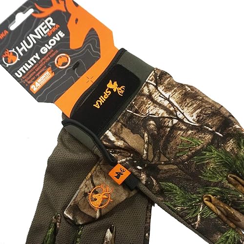 Miniatura 4 de SPIKA Guantes de camuflaje sin dedos y de dedo completo, pantalla táctil, antideslizantes, deportes al aire libre, trabajo, campamento, senderismo,