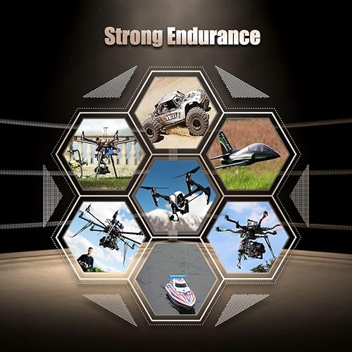 Miniatura 7 de HRB 4S 148v 3300mAh 60C Lipo batería con enchufe T para RC helicóptero avión barco Quadcopter