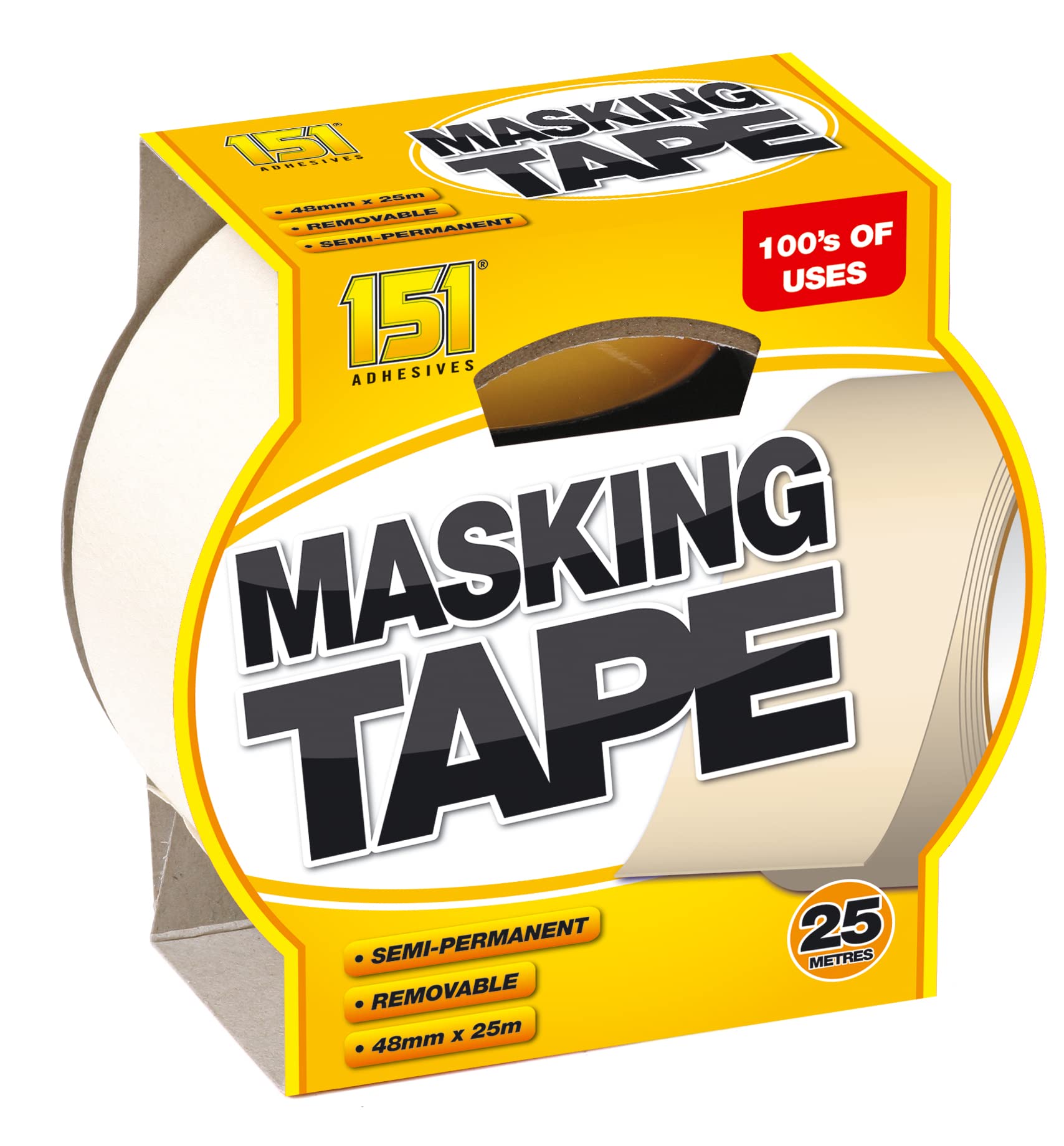 151 Classic Masking Tape 25 Metres X 48Mm