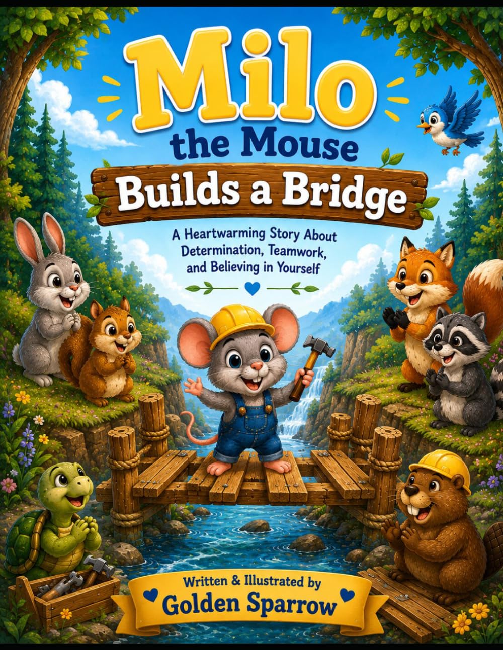 Milo the Mouse Builds a Bridge: A Heartwarming Story About Teamwork, Kindness, and Helping Others