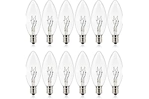 Window Candle Light Bulbs - 7 Watt Electric Replacement Bulbs
