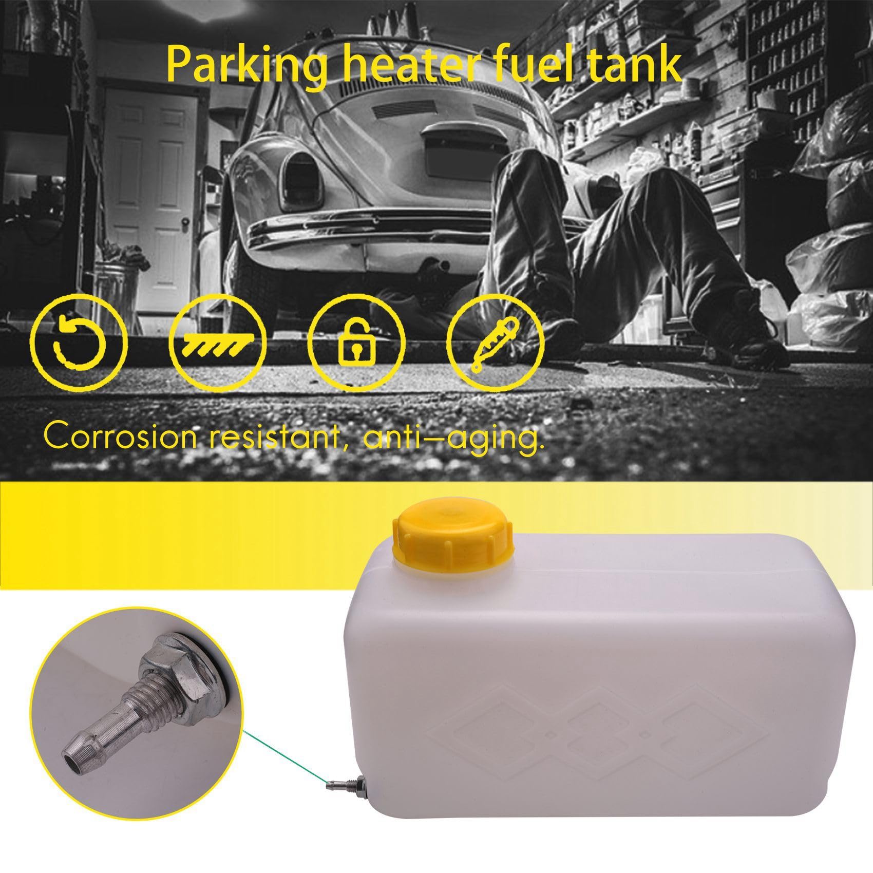 5,5 l, in plastica, per il riscaldamento, serbatoio di , olio di , per camion, caravan, serbatoio di riscaldamento, olio di