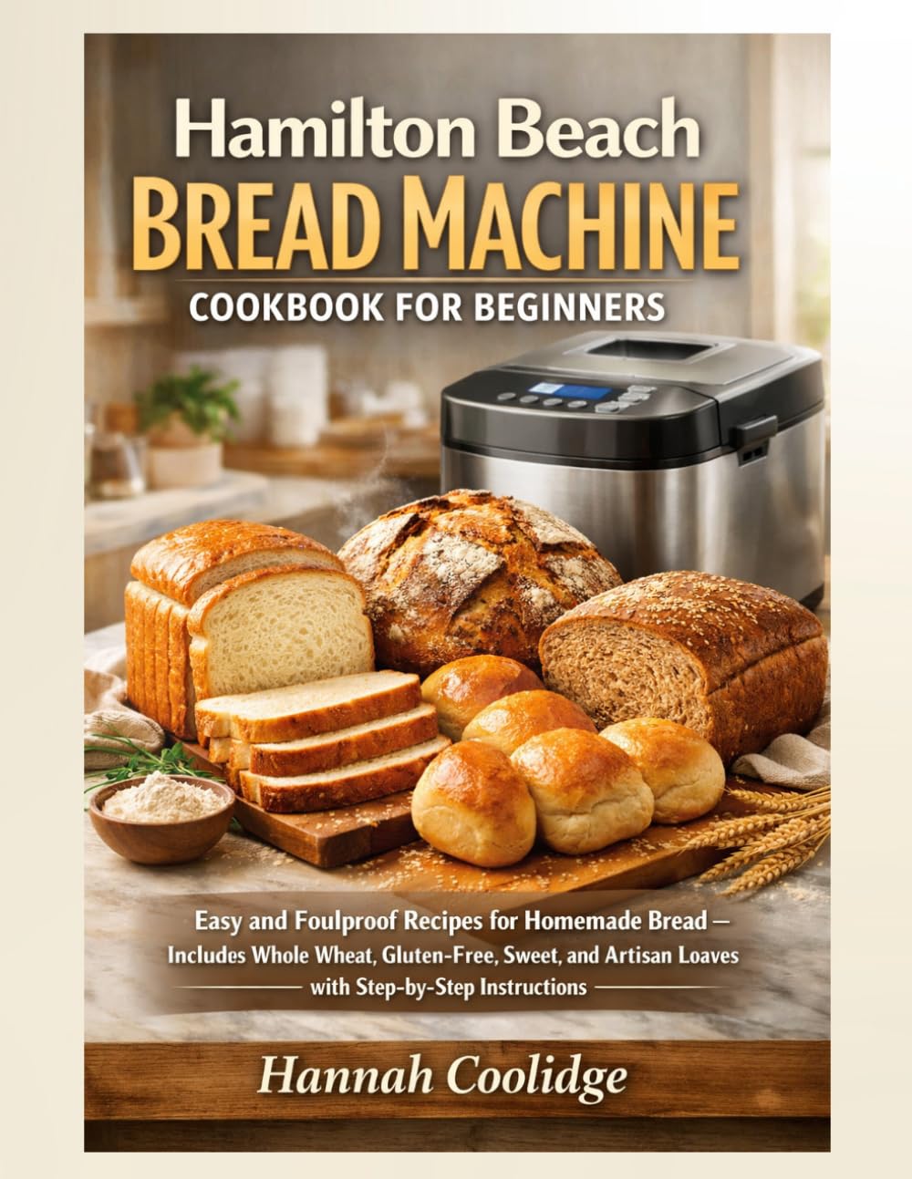 Hamilton Beach Bread Machine Cookbook for Beginners: Easy and Foolproof Recipes for Homemade Bread — Includes Whole Wheat, Gluten-Free, Sweet, and Artisan Loaves with Step-by-Step Instructions