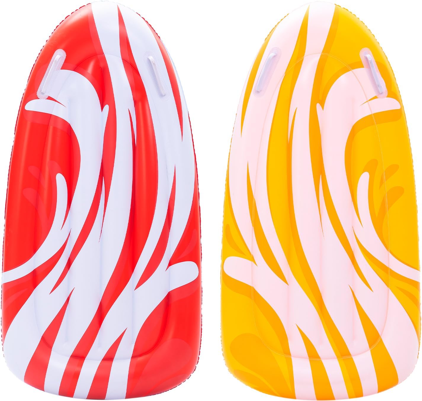 2 Pack Inflatable Body Boards for Water Slides, Swimming Pool Floating Learn to Swim, Summer Water Fun Toy for Kids