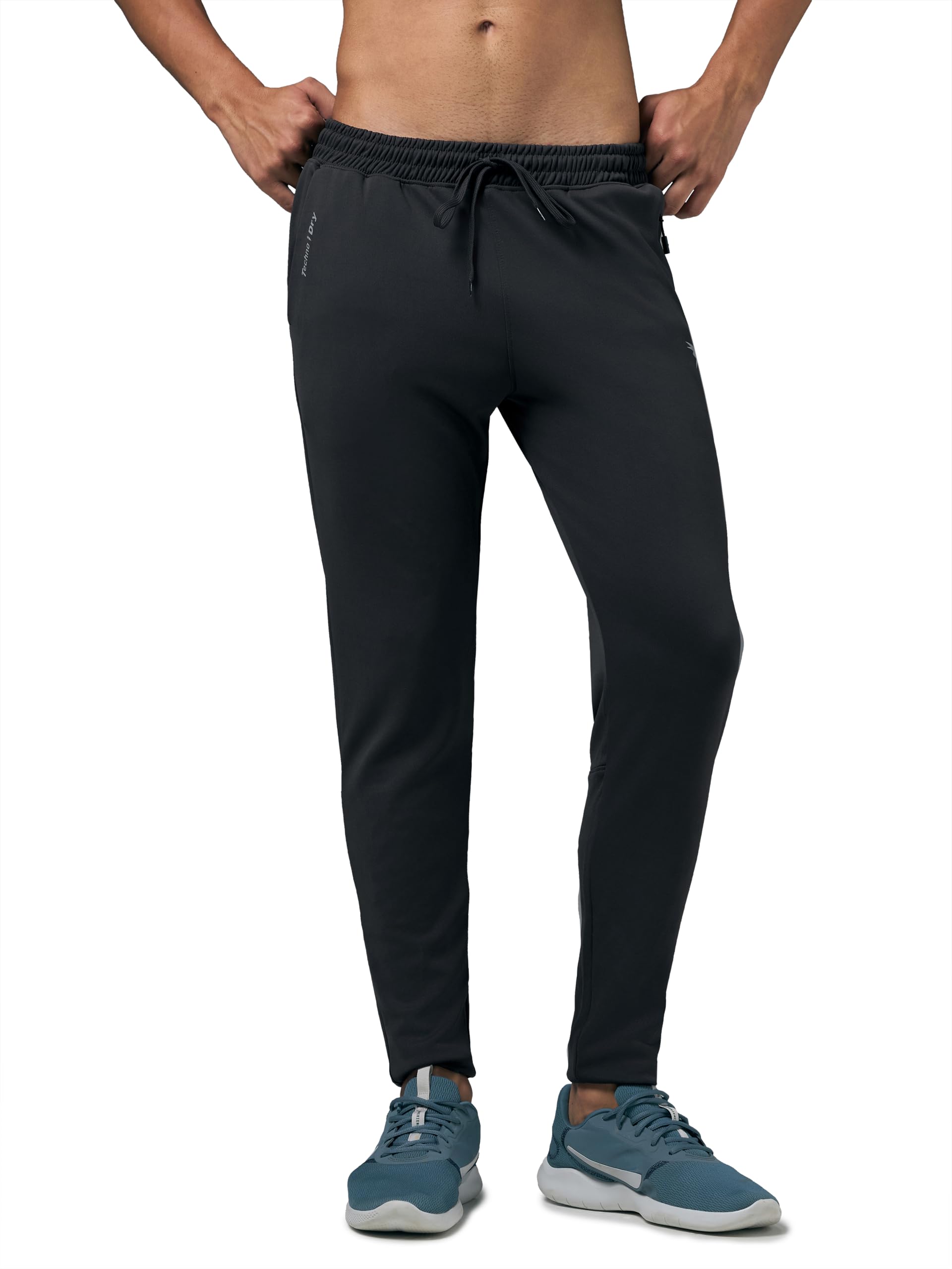 technosport Men's Solid Slim Fit Stretchable Technodry Track Pant with UPF50+, Anti Microbial for Gym, Sports & Regular Use-picture-30