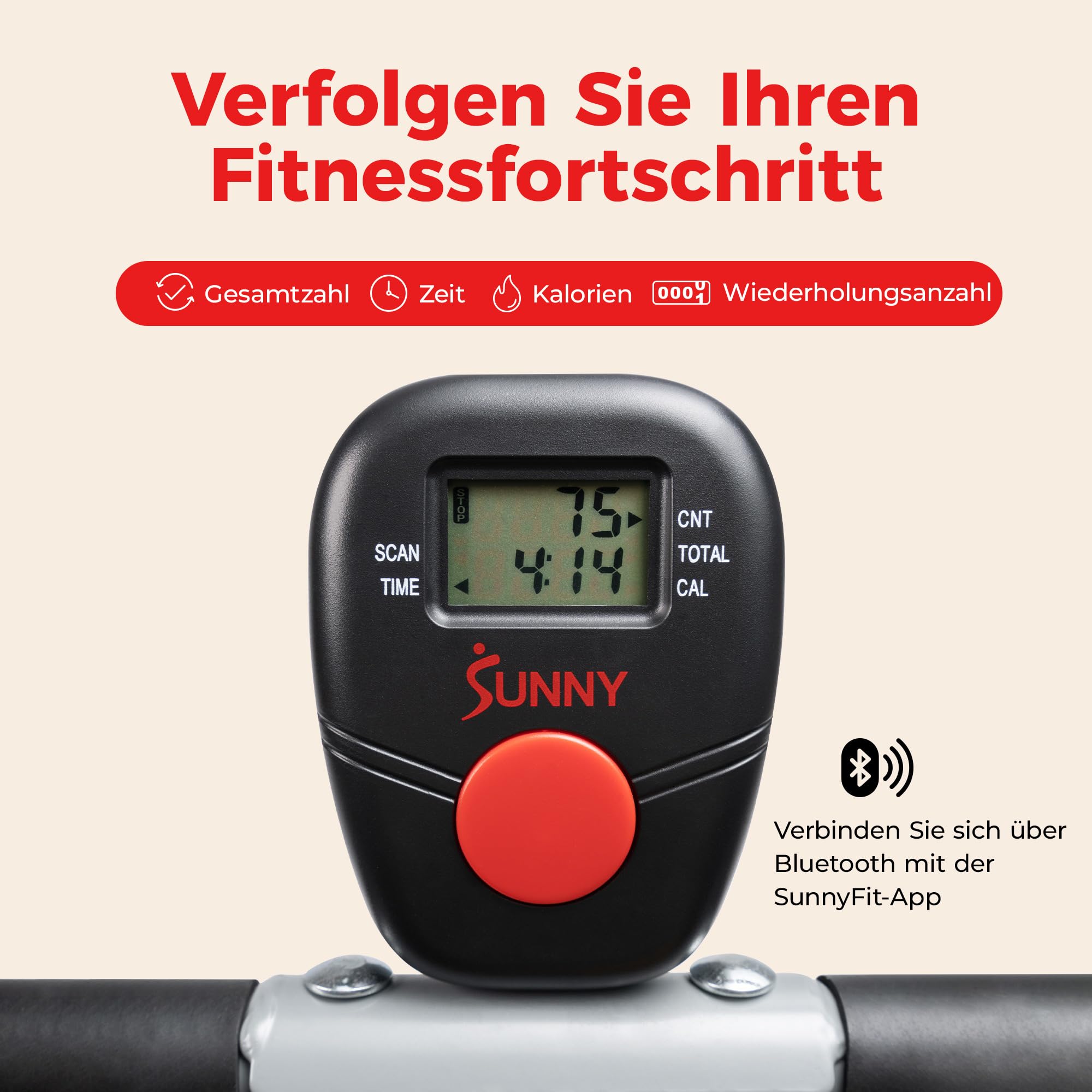 Sunny Health & Fitness Row-N-Ride Squat Assist Trainer, Faltbares und Trainingsgerät mit Verstellbarem Widerstand, Heimtrainer für Arm, Gesäß, und Beintraining, in Verschiedenen Farben Erhältlich