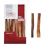 GigaBite Bully Sticks for Dogs All Natural Beef Pizzle Dog Chews, Odor & Rawhide Free Dog Treats, Long Lasting High Protein Chews Digestible Dental Dog Treat - Sticks (Half-cut 6'), Pack of 10 6-inch Half Cut (Pack of 10)