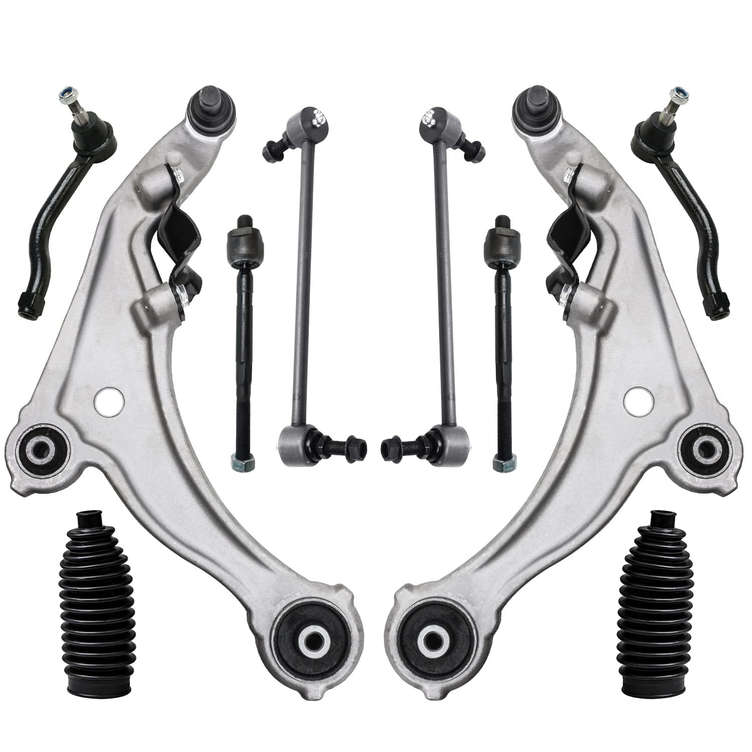 Detroit Axle - 10pc Front End Control Arms Kit for 09-14 Nissan Maxima, 2