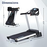Vista 7 de 15% Auto Incline Treadmill with Bluetooth Speaker, 20" Wide 3.5HP Folding Electric Treadmill with LCD Display Easy Assembly Running Walking Exercise