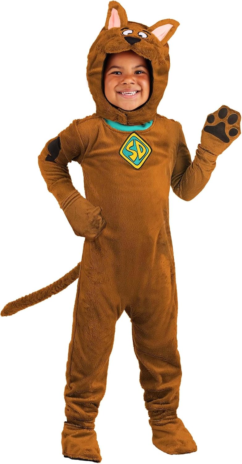 Toddler Scooby Doo Costume, Scooby-Doo Character Jumpsuit, Dog Outfit for Halloween & Movie TV Cosplay