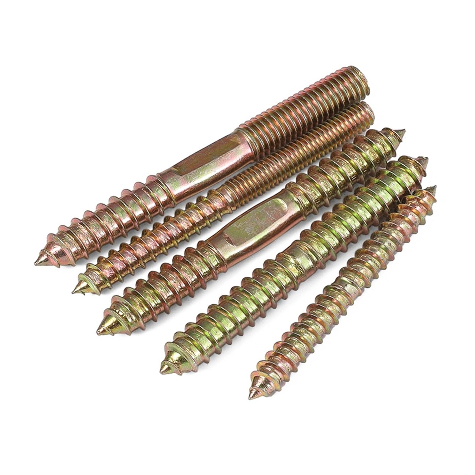 Viti Viti autofilettanti vite in acciaio inox 10 pezzi Bullone a gancio Bullone a doppia testa Vite autofilettante Legno su tasselli in metallo Viti autofilettanti for fissaggio mobili a doppia estrem