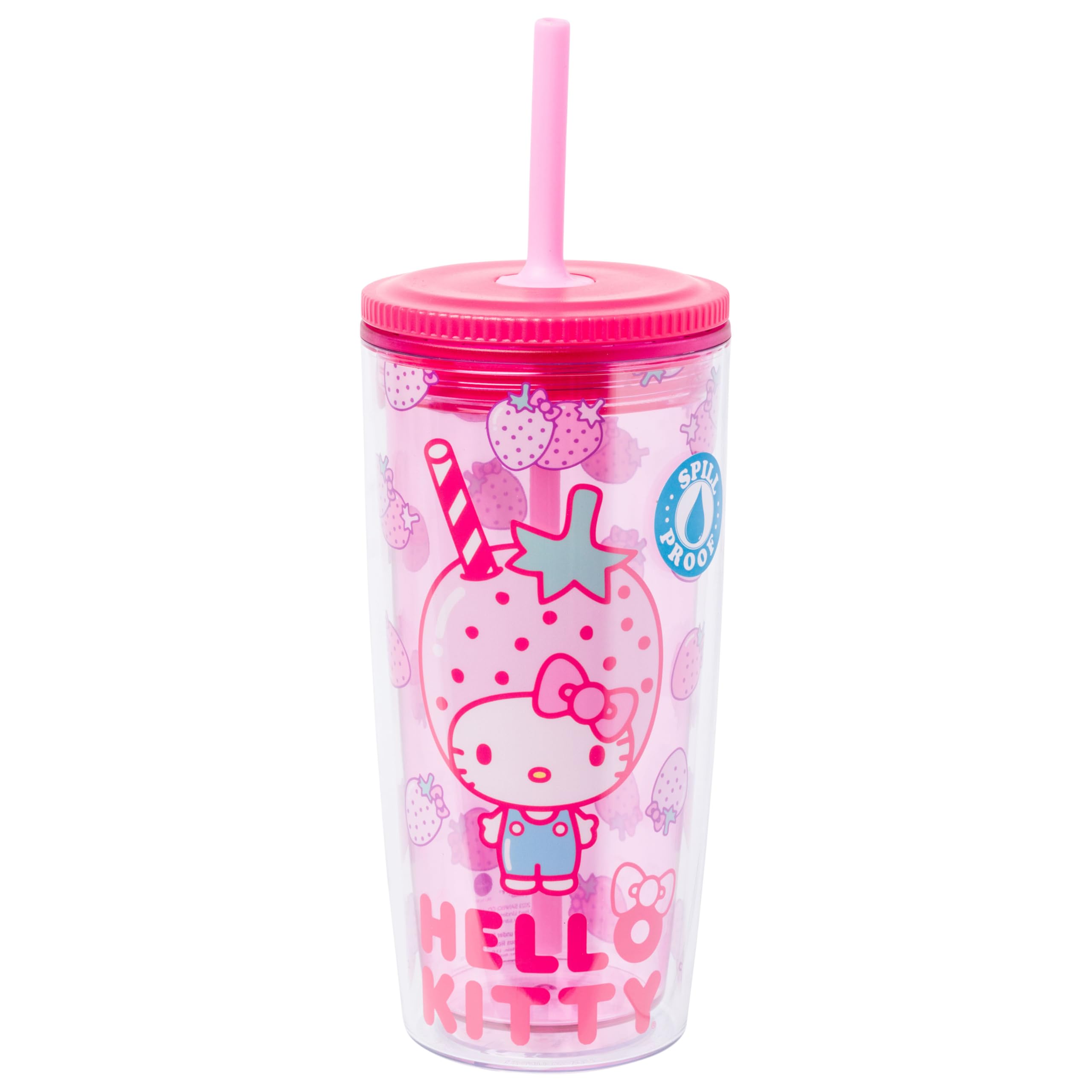 Amazon.com: Silver Buffalo Sanrio Hello Kitty Strawberry Spill