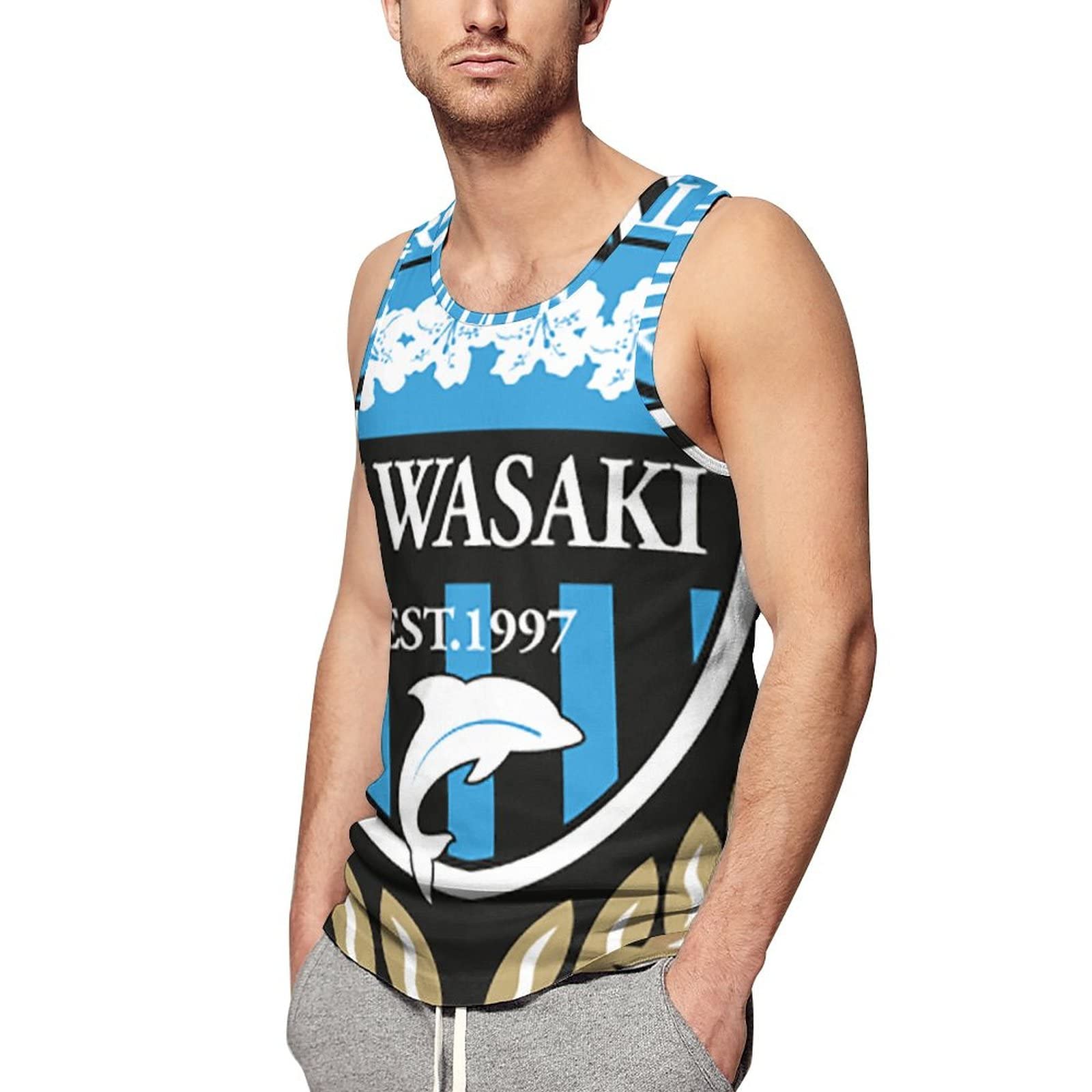 Amazon.co.jp: 川崎フロンターレ ロゴ タンクトップ メンズ Tシャツ