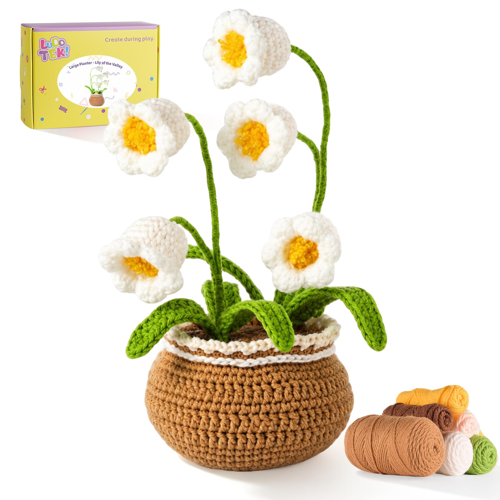 Beginner Crochet Tulip Kit - Learn to Crochet! -11