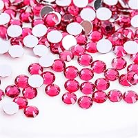 Vista 41 de 1000 Piezas SS20 de 5mm de Diamantes de Imitación con Parte Posterior Plana de Cristal de Vidrio Transparente Redondo para Arte de Uñas