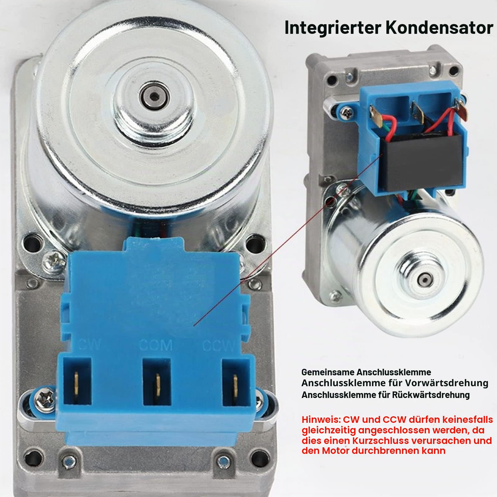 Schneckenmotor, AC220V Pelletofen Schneckenmotor Stabile Rotation Große Getriebetorsion für Ofen (2 U/Min)