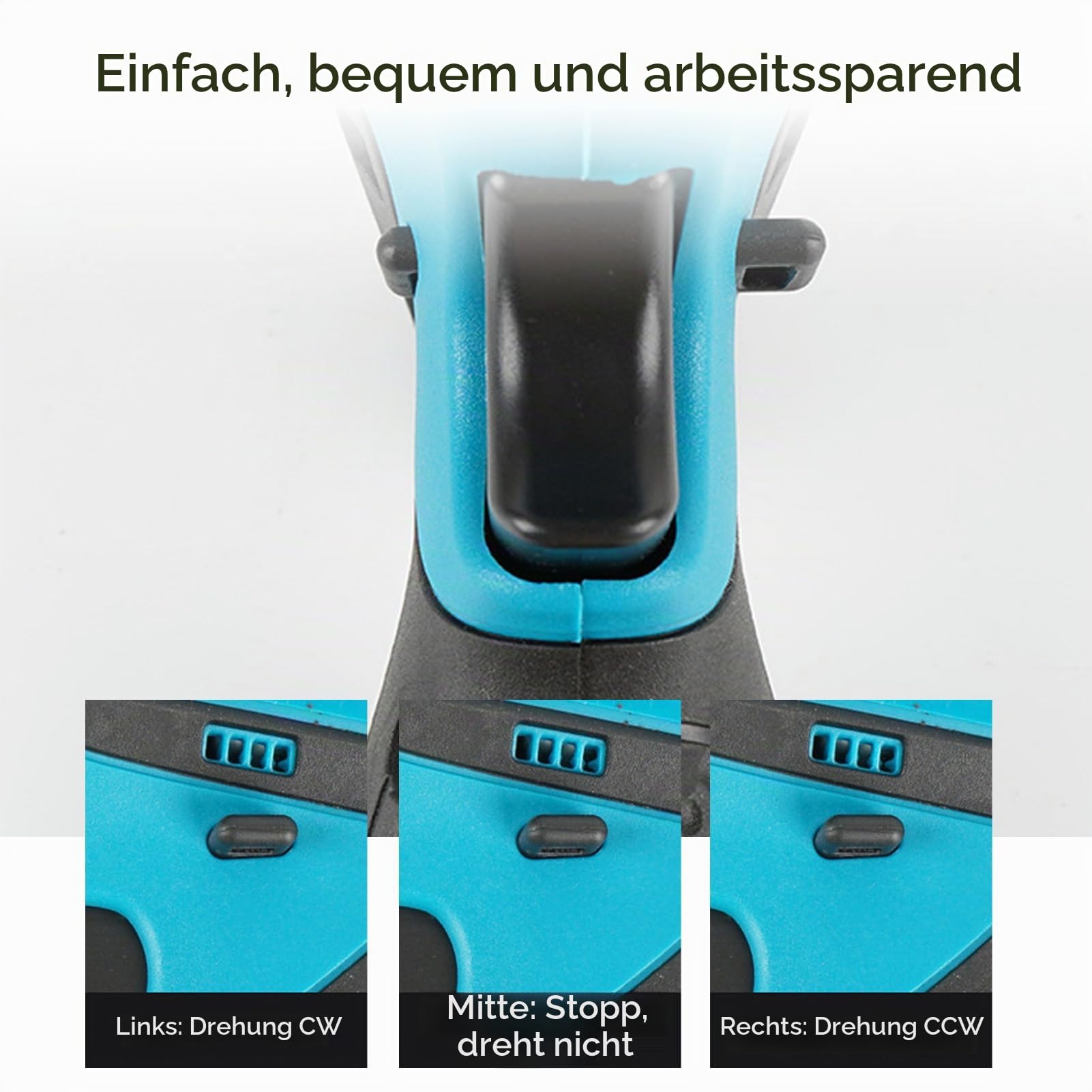 Fafeicy 3/8-24UNF Bürstenloser Bohrschrauber 12V mit 2 Akkus, Akkubohrer Set mit Ladegerät, 3/8 Zoll Bohrfutter, 2 Geschwindigkeiten, Torsionsregler, EU-Stecker