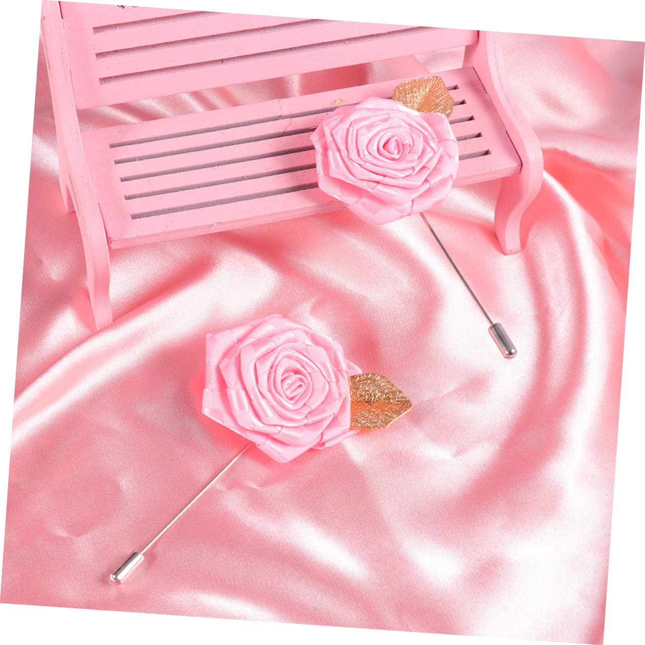 GALPADA 24pezzi Tessuto Per Abbigliamento Spille Da Giacca Eleganti Per Decorazione Di Adatte Matrimoni e Feste Rosa