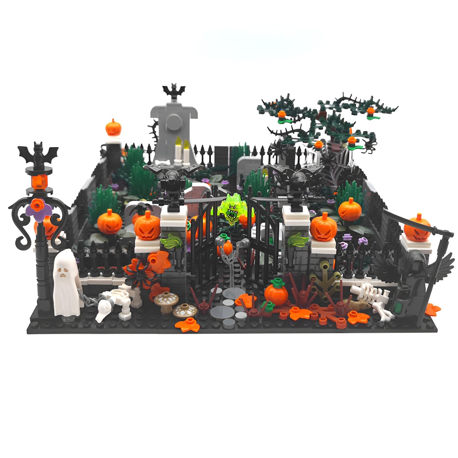 Friedhof Bausteine Bausatz, Gruseligen Totenhof Szene Model Halloween Dekor