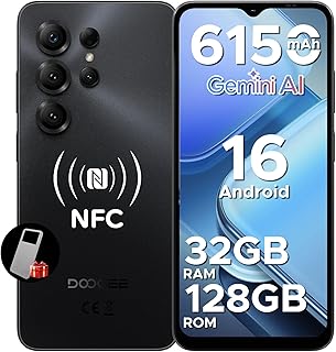 DOOGEE NOTE56X PRO Mobile Phone Octa Core Andriod 16, Battery 6150mAh, 32GB+128GB/2TB, 6.56″ HD+ 90Hz Mobile, 13MP+8MP, NF…