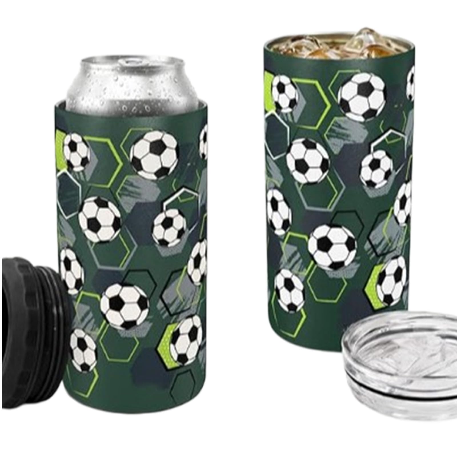 MALSSE 480ML Metal Drinkware Cup with Sweat Proof Design Perfect for Iced Coffee and Energy Drink Insulated Cup