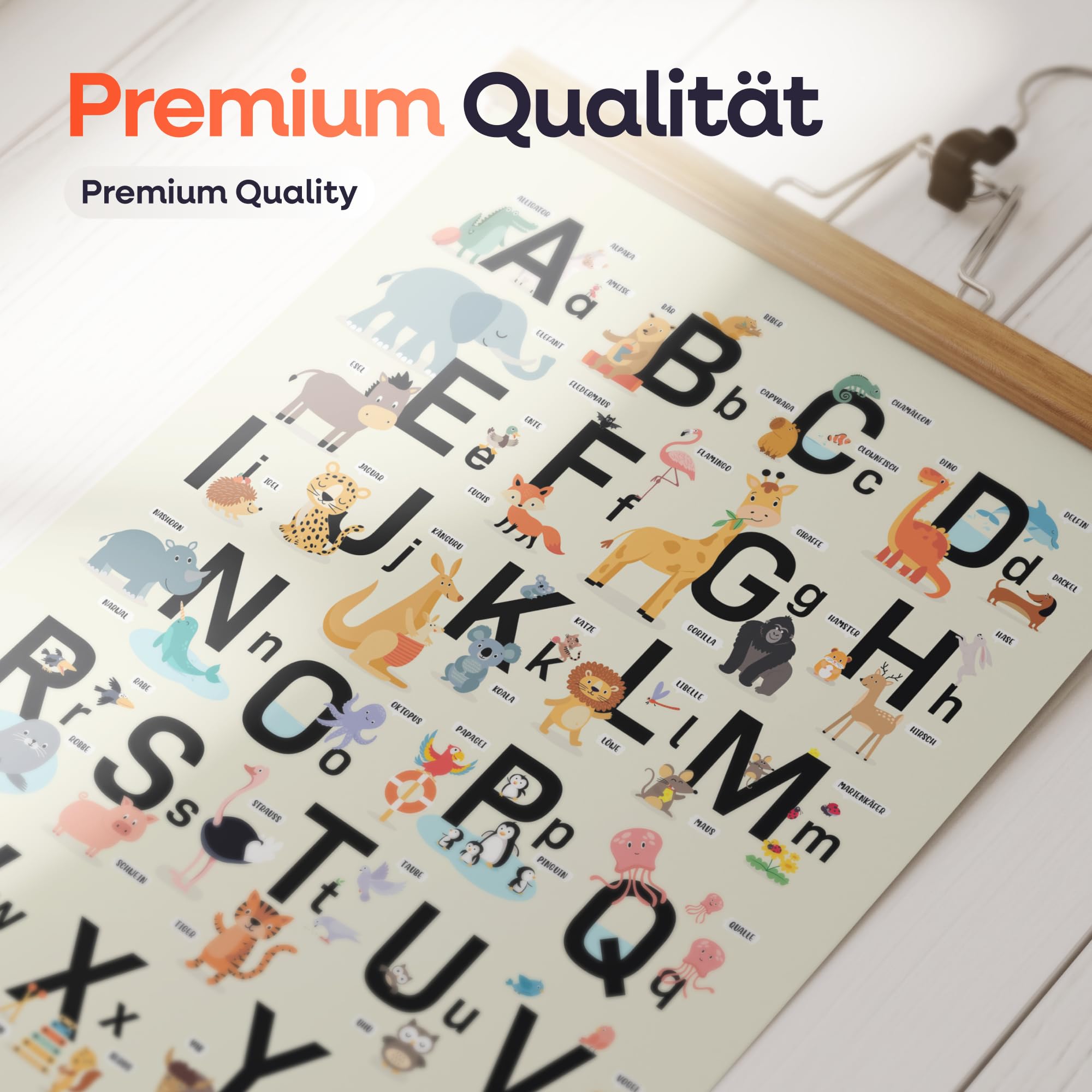 Gumpie ABC Poster für Kinder Bundle mit Einfach Zahlen lernen von 1-20 Made in Germany | Kinderleicht schreiben lernen | Buchstaben schreiben lernen | Rechnen lernen 1. klasse (ABC+Zahlen - 2er Set)