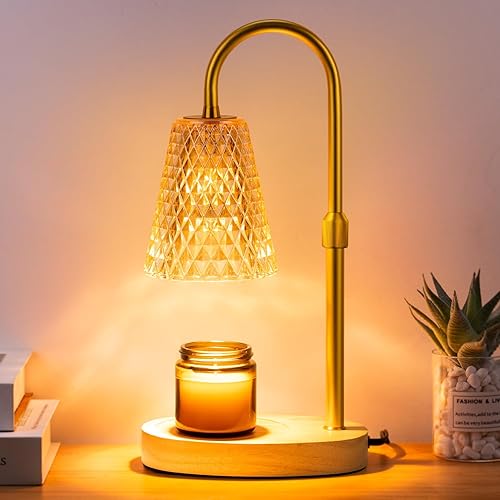 Miniatura 9 de Lámpara Calentadora de Velas con Temporizador Eléctrico - Calentadores de Cera para Velas, Lámparas de Vidrio para Velas en Frasco, Quemador Sin