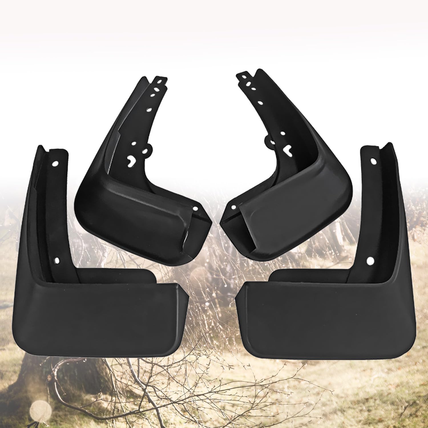 Fengxh Normal No-Drill Mudflaps For Kia Forte Cerato K3 2019-2020,Bolt-On Kit, Road Legal