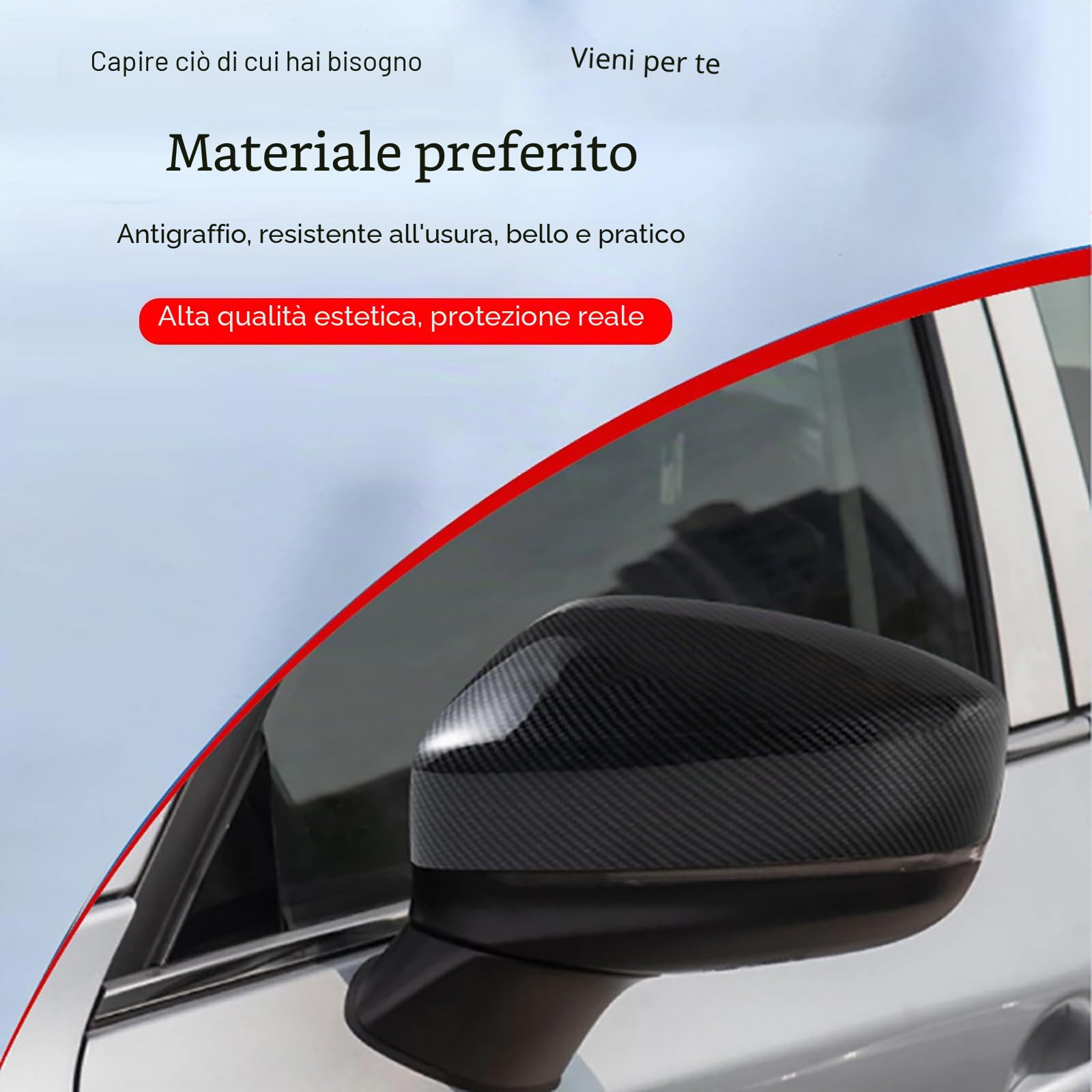 Calotta Retrovisore per Toyota Aygo X 2022-2024, Coperchio Specchietto Retrovisore, Calotta Specchietto Retrovisore, Accessori Auto, Piano Black