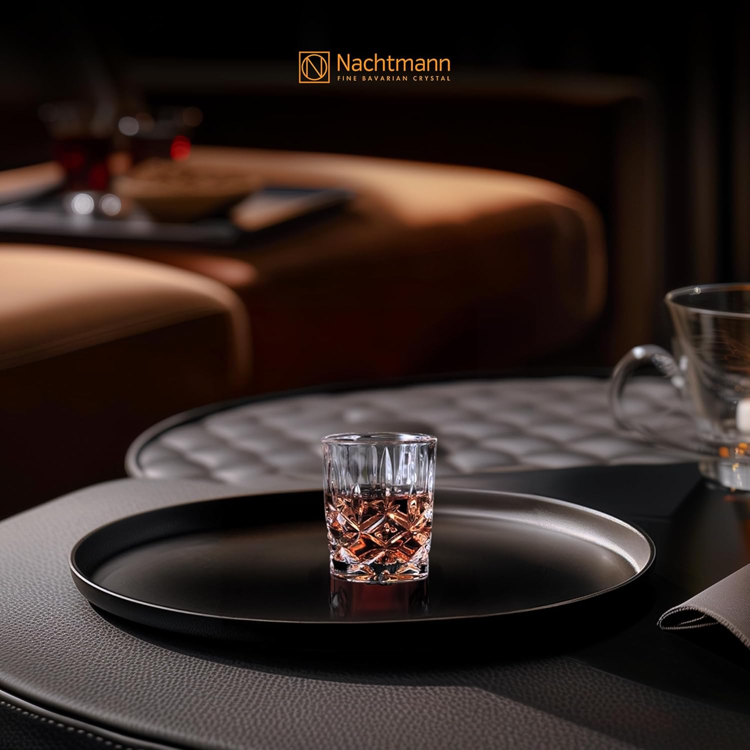 Nachtmann Noblesse Collection - Set of 4 Premium Crystal Clear Shot Glasses, 2-Ounce Capacity - Perfect for Whiskey, Tequila, Vodka - Dishwasher Safe