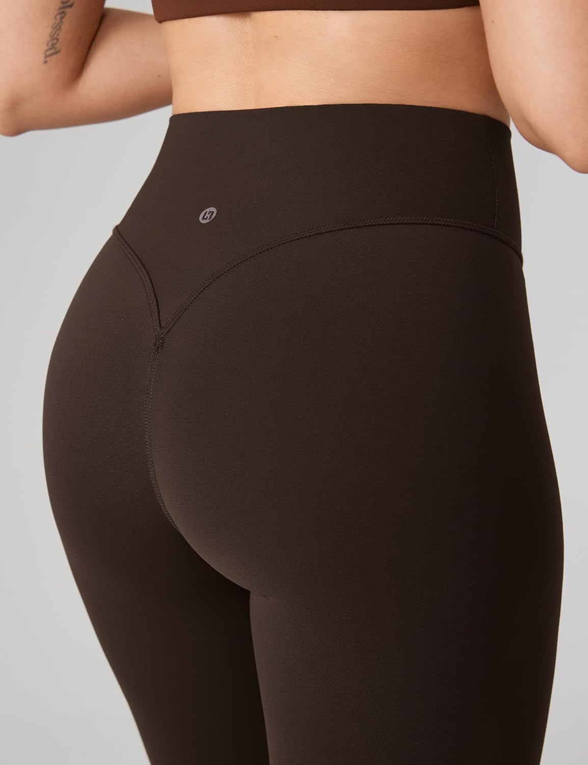 Hugcurve No Front Seam Full Length High Waisted Workout Leggings for Women Buttery Yoga Pants Athletic Tights - 28'' - Image 4