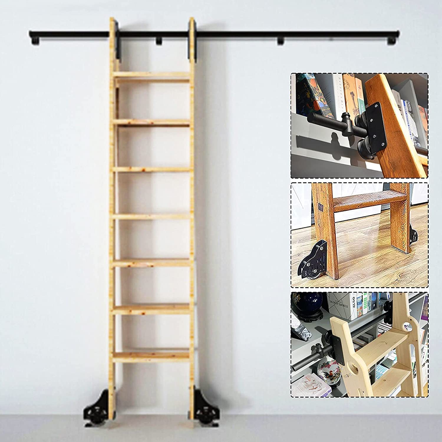 Rails de bibliothèque coulissante pour sublimer l'espace de votre loft