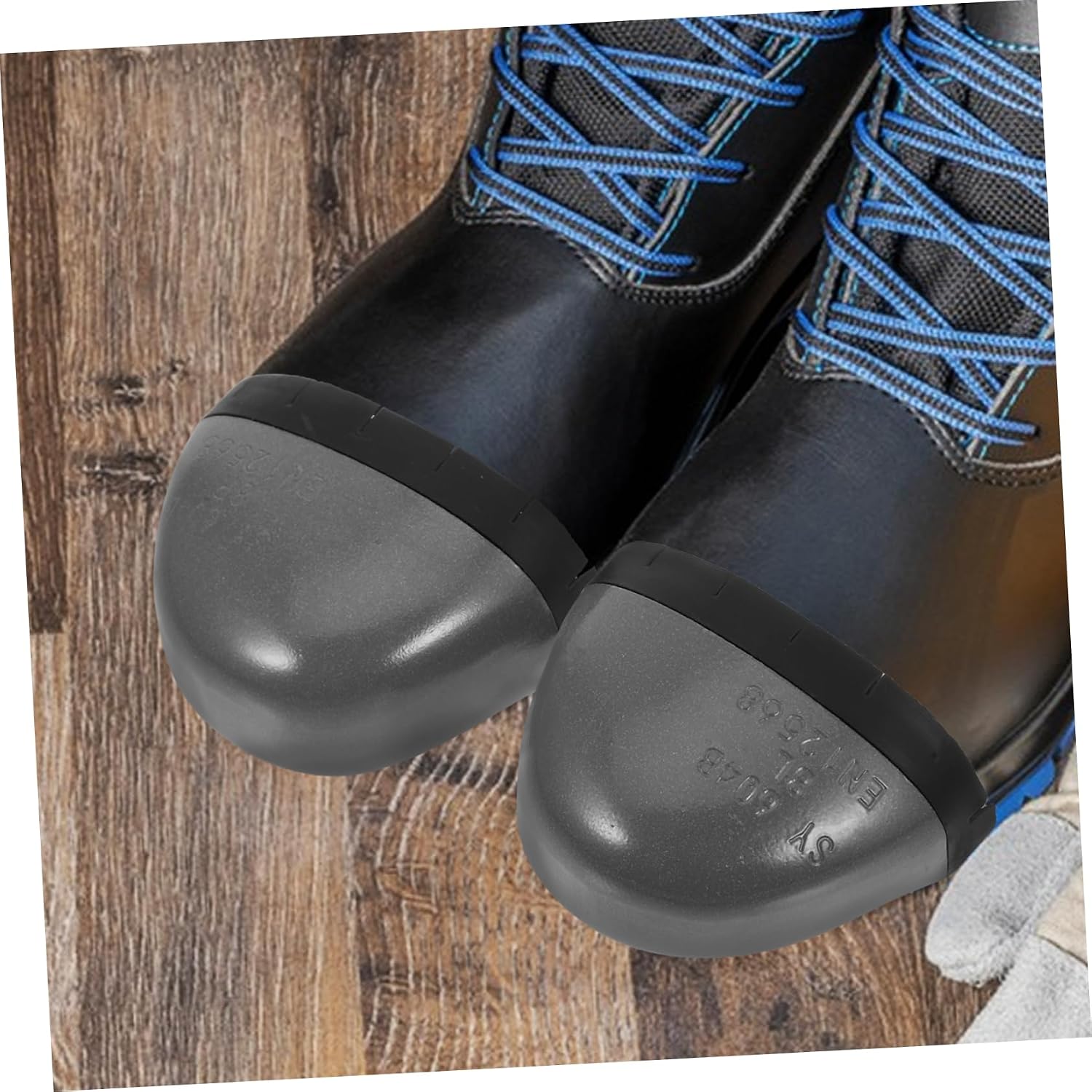 Labor Insurance Shoes Steel Toe Cap 2 Pack Toe Safety Shoe Cover Tough Toe Guard for Men Women Work