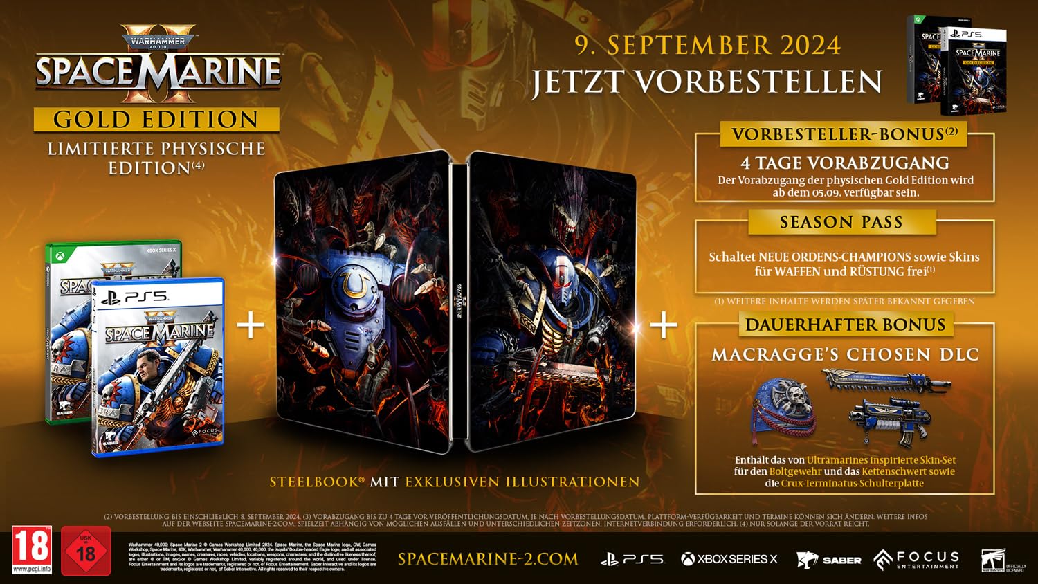 Warhammer 40,000: Space Marine 2 Gold Edition (PlayStation 5)