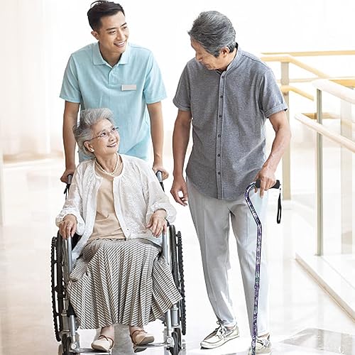 Miniatura 7 de Bastón elegante para caminar para mujeres, bastón plegable y ajustable para personas mayores con punta autosoporte  Ayuda de movilidad ligera para