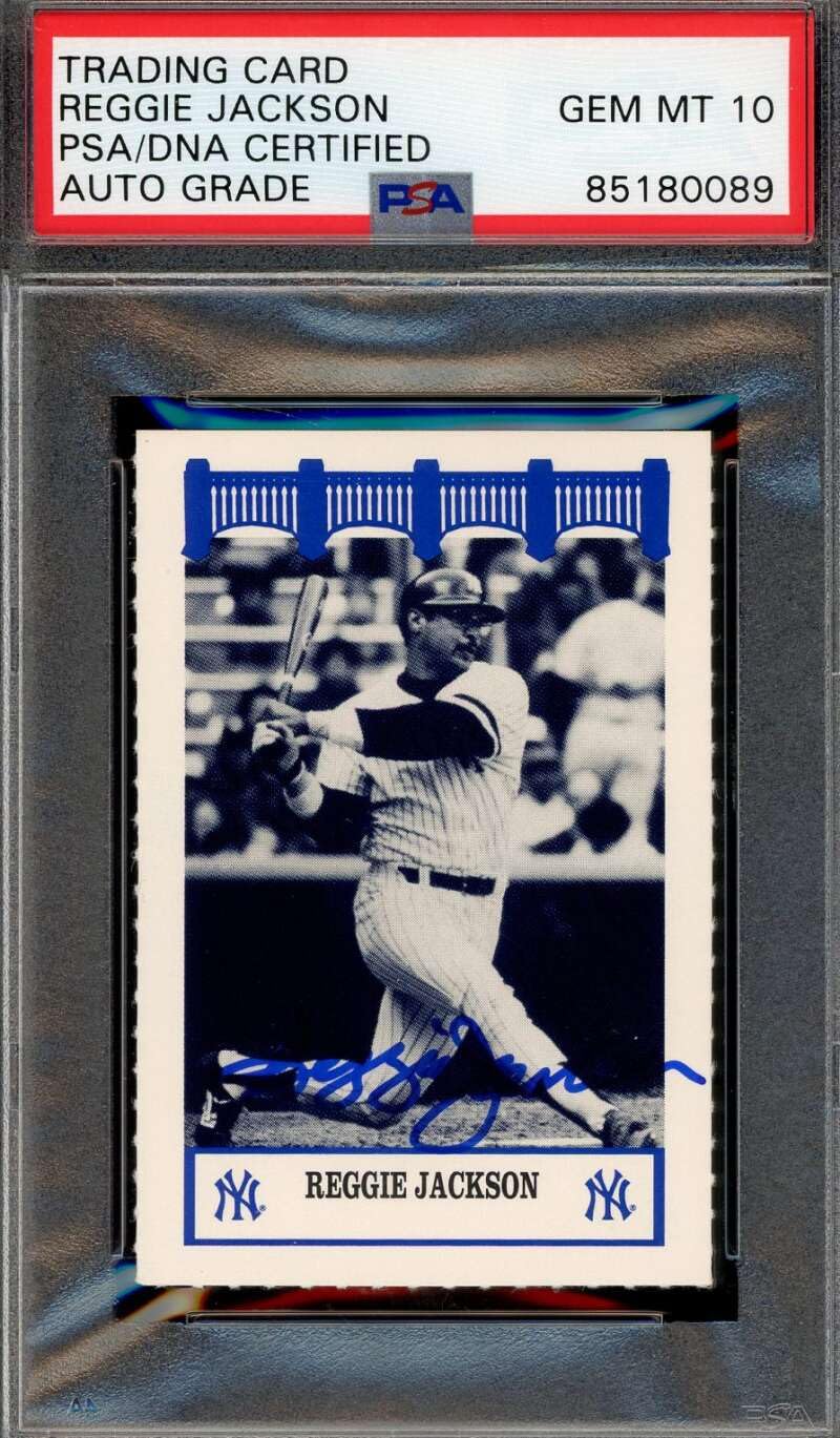 Reggie Jackson Gem Mint 10 PSA DNA Signed 1992 Wiz Yankees of The 70's Autograph