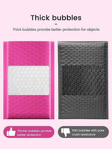 Miniatura 241 de GSSUSA - Sobres acolchados de polietileno de 6” x 10”, sobres de burbujas, bolsas sobres para envíos de pequeños paquetes, bolsa de envío, paquete