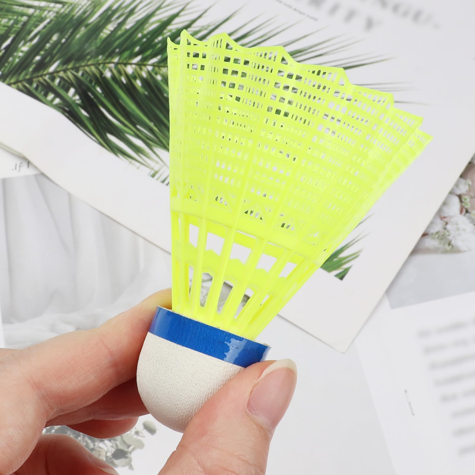 6 Palline Da Badminton GROOFOO | Testa In Sughero, Gonna In Nylon, Per Interni Ed Esterni