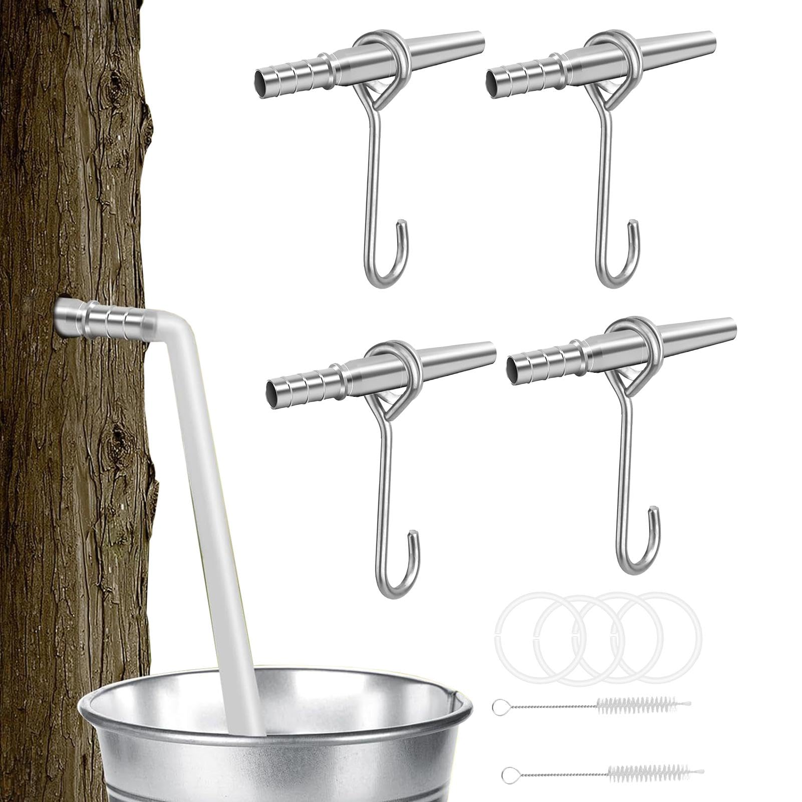 Kit de taraudage de sève d'arbre avec robinets en acier pour sirop d'érable