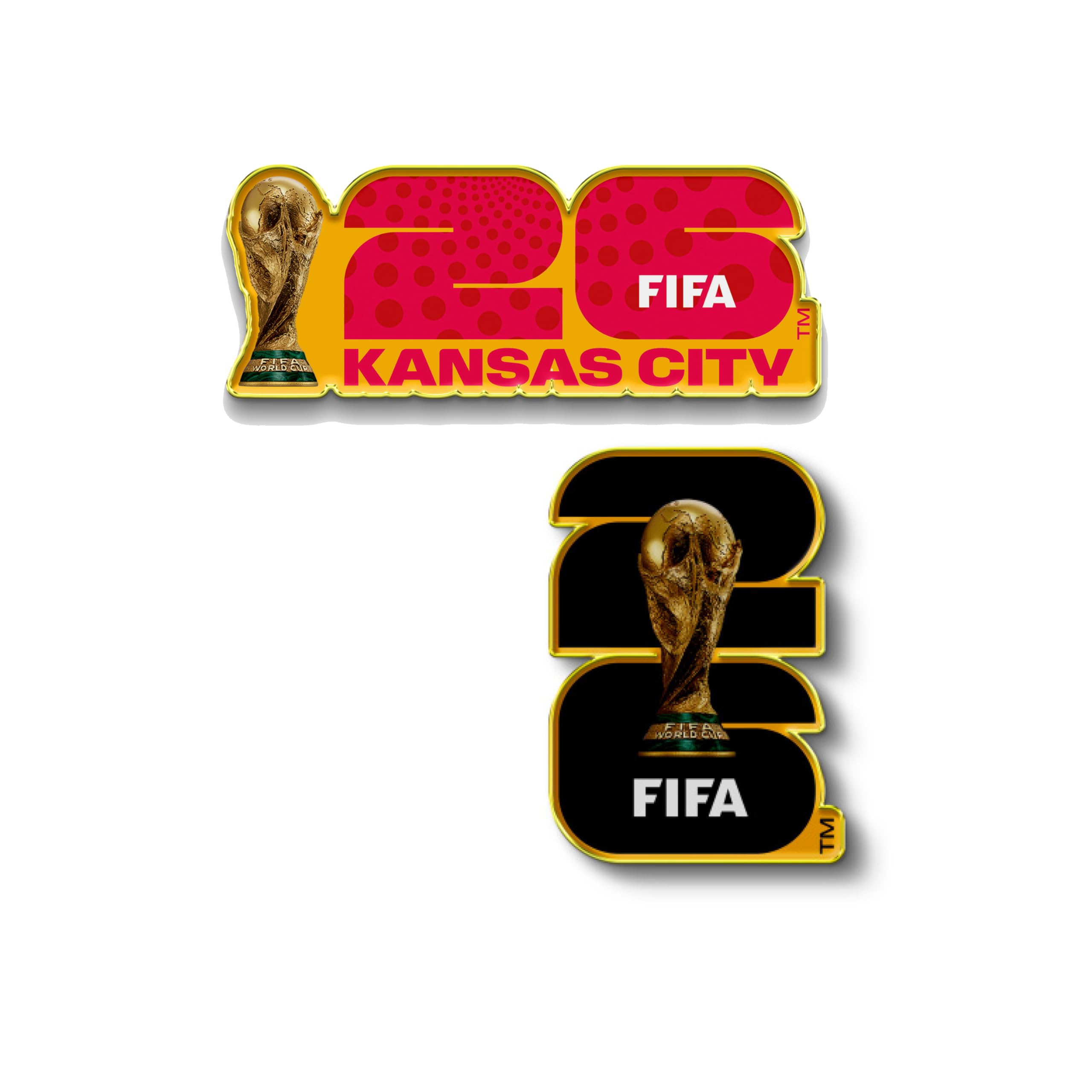 HONAV FIFA World Cup 2026 Kansas City Host City Lapel Pin Bundle - Officially Licensed Collectible Souvenir - Gift & Event Keepsake (2-Pack) — image 1
