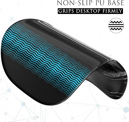 Miniatura 90 de MROCO Alfombrilla ergonómica para mouse con reposamuñecas de gel, cómoda alfombrilla de mouse con superficie de soporte de muñeca suave y base